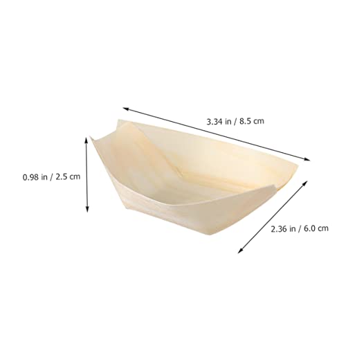 SOLUSTRE 200 Stück Einweg Sushi Serviertabletts aus Natürlichem Kiefernholz Boot Design Snackschalen für Partys Hochzeiten Restaurant Praktische und Umweltfreundliche Food Trays SOLUSTRE 200 Stück Einweg Sushi Serviertabletts aus Natürlichem Kiefernholz Boot Design Snackschalen für Partys Hochzeiten Restaurant Praktische und Umweltfreundliche Food Trays von SOLUSTRE