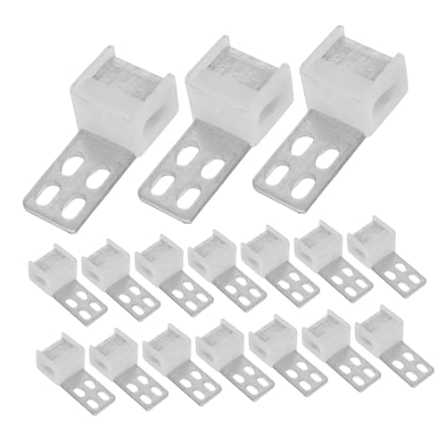 SOLUSTRE 24 Stück Sofa Hardware Couches Couch Clip Feder Sofa Feder Clips Sofa Clip Couch Feder Reparatur Set Couch Verbinder Couch Federn Bambus Eisen Möbel Sektions Clips Abs von SOLUSTRE