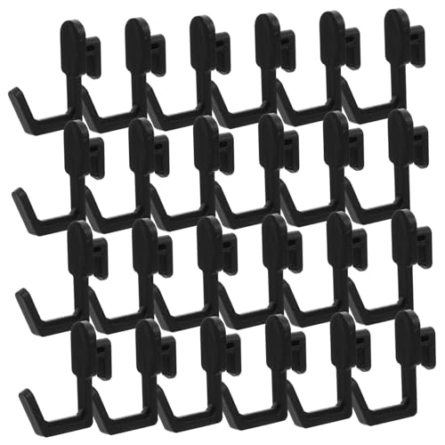 SOLUSTRE 24 Stück Teiliges Pegboard Haken J Form Robuster Kunststoff Halter für Werkzeug Organizer Universelle Stecktafel Aufbewahrung für Werkzeuge Schmuck Haaraccessoires Praktische von SOLUSTRE