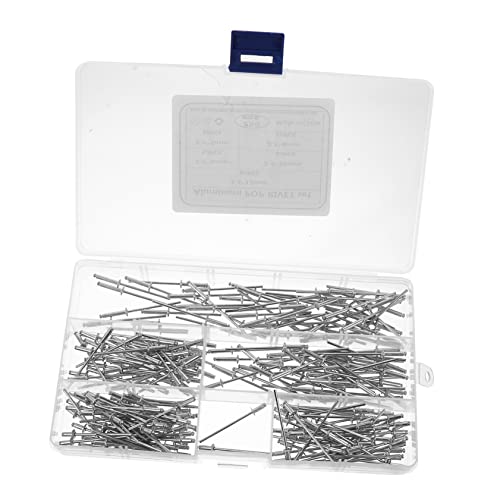 SOLUSTRE 250 Stück Niet hefter heftklammerentferner rivet tackern papiertacker heftschoner tackermaschine alunägel heftklammerer werkzeug DIY-Tool Aluminium Silver von SOLUSTRE