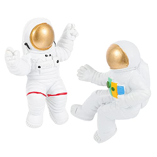 SOLUSTRE 2Pcs Astronaut Figurine Kühlschrank Magneten Harz Spaceman Modell Magneten Ornament für Astronaut Party Küche Spind Büro Bord Geschenke Dekoration Stil EIN von SOLUSTRE