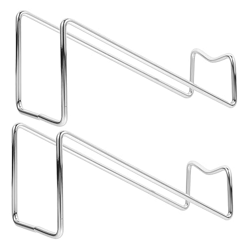 SOLUSTRE 2stücke Metall Weinflaschenhalter Eleganter Und Stabiler Weinregal Für Bar Küche Und Feiern Für Weinliebhaber Aufbewahrung Von Flaschen Design Silber von SOLUSTRE