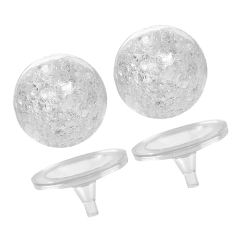 SOLUSTRE 2stücke Kristallkugel-Ornament Für Tischbrunnen Dekorative Kristallkugel Mit Ständer Runde Kristallkugeln Aus Kristall Und Kugel Für Zimmerbrunnen Und Aquariumdekoration von SOLUSTRE