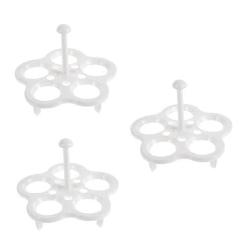 SOLUSTRE 3 Sätze Eierdampfer Dampf-eierhalter Eierhalter Für Gekochte Eier Plastik Weiß 2 Stücke * 3 von SOLUSTRE