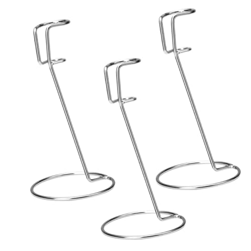 SOLUSTRE 3 Stück Edelstahl Milchaufschäumer Ständer Robust Rutschfest Platzsparend für Küche und Gastronomie Praktischer Mixer Halter für Aufschäumer und Eierschläger Leicht zu Reinigen von SOLUSTRE