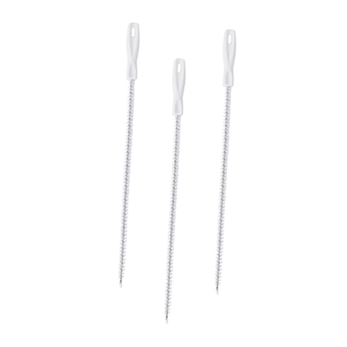 SOLUSTRE 3 Stück Flexible Rohrbürste mit Nylonborsten Universeller Abflussreiniger für Küche und Bad Wiederverwendbares Werkzeug zur Reinigung von Waschbecken und Duschabflüssen von SOLUSTRE