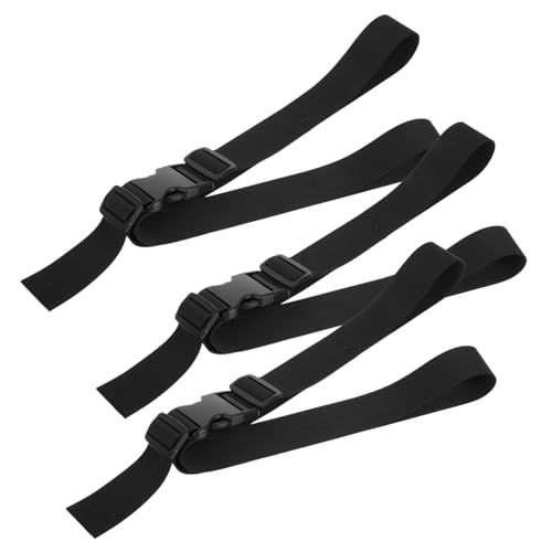 SOLUSTRE 3 Stück Gurte Für Babyhochstühle Hochstuhlgurt Für Hochstühle Geschirr Für Hochstühle Riemengeschirr Kleinkindgurt Kinderwagengurte Polyester Black von SOLUSTRE
