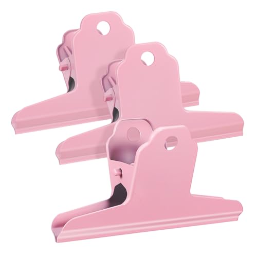 SOLUSTRE 3 Stück Metall Büroklammern Starke Haltekraft Vielseitige Akten und Snackbeutel Clips Kirschblütenrosa Aufhängen Langlebige Dokumenten und Foto Clips SOLUSTRE 3 Stück Metall Büroklammern Starke Haltekraft Vielseitige Akten und Snackbeutel Clips Kirschblütenrosa Aufhängen Langlebige Dokumenten und Foto Clips von SOLUSTRE