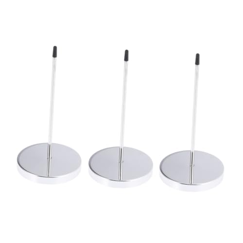 SOLUSTRE 3 Stück Silberfarbener Gerader Metall Spieß mit Runder Basis Stabiler Schreibtisch Beleghalter für Restaurant Büro Hotel Dicker Kassenbonhalter für Rechnungen und Notizen SOLUSTRE 3 Stück Silberfarbener Gerader Metall Spieß mit Runder Basis Stabiler Schreibtisch Beleghalter für Restaurant Büro Hotel Dicker Kassenbonhalter für Rechnungen und Notizen von SOLUSTRE