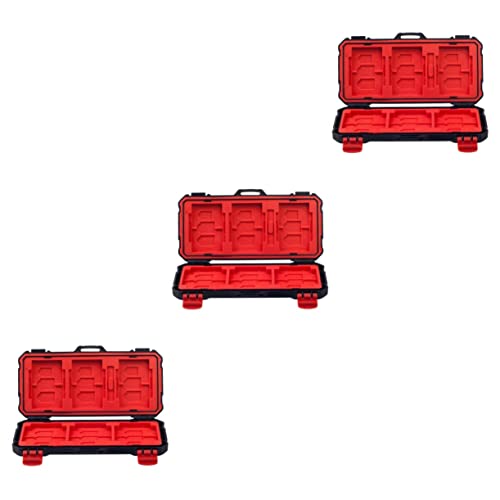 SOLUSTRE 3 STK Speicherkarten-Box Speicherkarten-Organizer Cajas Organizadoras Aufbewahrungsboxen Zum Organisieren Sd-Fall Speicherkarten Fall Tragetasche Datencontainer Manager Mini Abs von SOLUSTRE