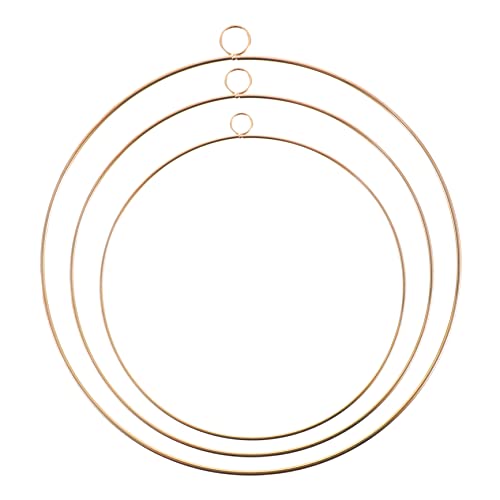 SOLUSTRE 3stücke Runde Metallringe Für Eisenreifen Für DIY-Kranz Makramee Blumenkranzreifen Bastelzubehör SOLUSTRE 3stücke Runde Metallringe Für Eisenreifen Für DIY-Kranz Makramee Blumenkranzreifen Bastelzubehör von SOLUSTRE