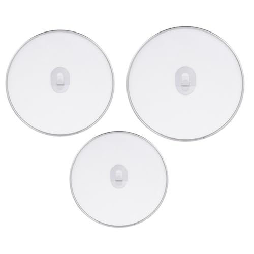 SOLUSTRE 3 Stück Teiliges Spritzschutz Bratpfannen Edelstahl Anti fett spritzschutz Netz Hitzebeständig und Leicht zu Reinigen Passend für Pfannen Ø Einsetzbar von SOLUSTRE