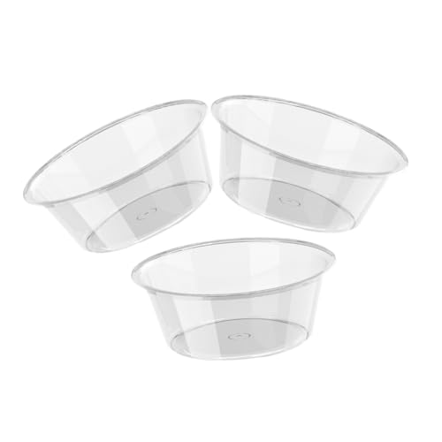 SOLUSTRE 3 Stück Teiliges Transparenter Waschtisch Waschbecken Praktischer Fußbad Bereich für Gesichtswäsche und Fußsoak Robustes Leicht zu Reinigendes Badezimmer Accessoire für Kleine von SOLUSTRE