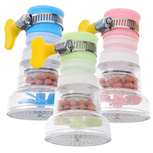 SOLUSTRE Wasserhahnfilter 3 Stücke Korrosionsbeständiger Wasserhahnadapter Wassersparender Spritzschutz Küchenfilter für Trinkwasser Einfach zu Montieren SOLUSTRE Wasserhahnfilter 3 Stücke Korrosionsbeständiger Wasserhahnadapter Wassersparender Spritzschutz Küchenfilter für Trinkwasser Einfach zu Montieren von SOLUSTRE