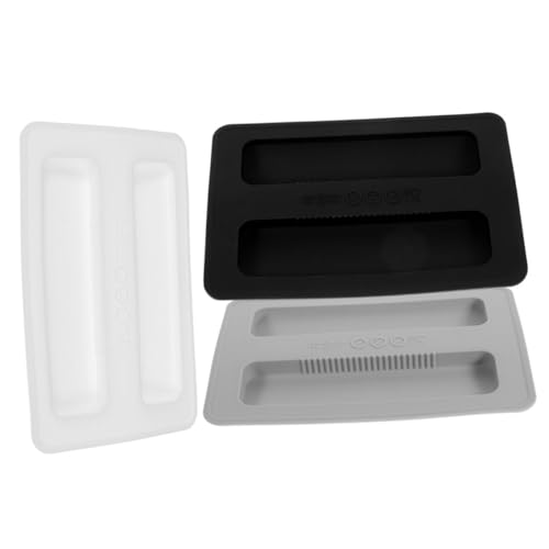SOLUSTRE 3 Stück Toaster Abdeckung Teiliges Silikon Schutzdeckel für Toaster Staubschutz für Brotbackautomaten Küchenzubehör Schwarz und Weiß von SOLUSTRE
