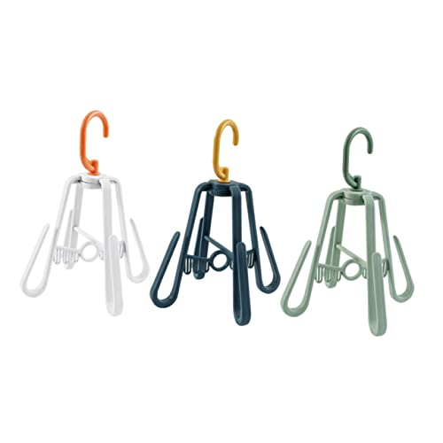 SOLUSTRE 3 Stück Wäscheständer Haken Wäscheständer Kleidung Hängende Kleidung Wäscheständer Hausschuhe Wäscheständer Wäscheständer Kleiderbügel Schuhhalter Multifunktionale Schuhe von SOLUSTRE