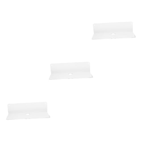 SOLUSTRE 3 Stück Wandregal Regale Pflicht Gestell Zur Wandmontage Schwimmende Regalhalterung Schwebend Hängend Haushaltsregal Aufbewahrungsregal Für Den Haushalt Acryl Transparent von SOLUSTRE