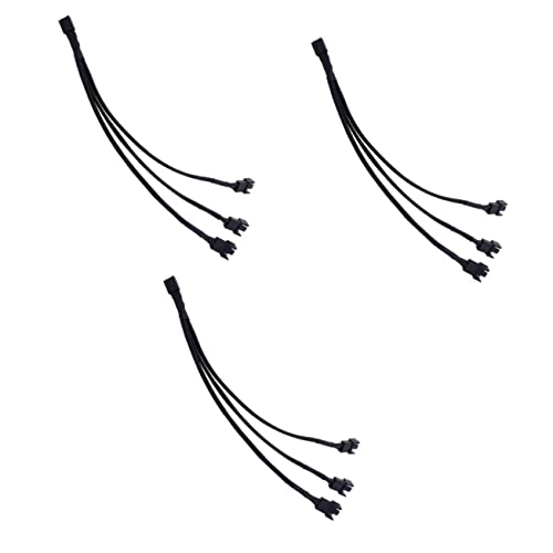 SOLUSTRE 3 Stück 4 Lüfter-Splitter Lüfterkabel Verlängerungskabel Für Lüfter Computer-Fan 4-poliger Pwm-anschluss Stromverlängerungskabel C-Kabel Eins Komma DREI 4polig Nylongewebe SOLUSTRE 3 Stück 4 Lüfter-Splitter Lüfterkabel Verlängerungskabel Für Lüfter Computer-Fan 4-poliger Pwm-anschluss Stromverlängerungskabel C-Kabel Eins Komma DREI 4polig Nylongewebe von SOLUSTRE