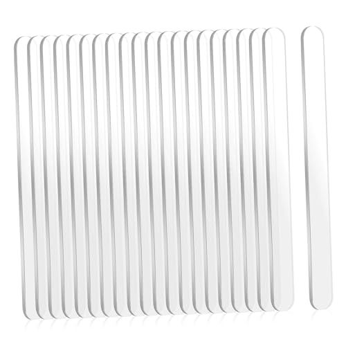 SOLUSTRE 30 Stück Teiliges Transparente Eisstiele Langlebige Kunststoff Cakesicle Sticks für Hausgemachte Eiscreme Kuchen und Bastelprojekte Wiederverwendbar Glatte Oberfläche Sicher für von SOLUSTRE