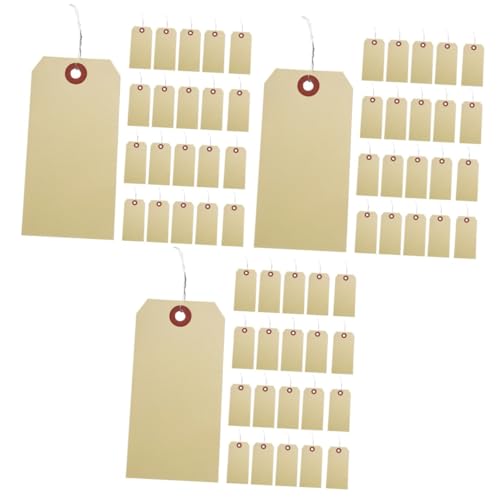 SOLUSTRE 300 STK Versandaufkleber Etikett Manila-Tags Leere Tags Eisendraht von SOLUSTRE