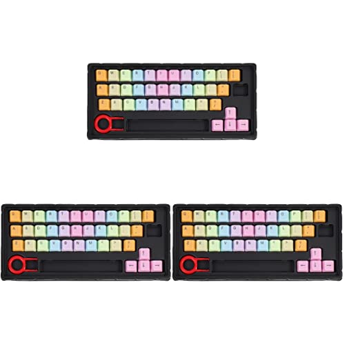 SOLUSTRE 3sätze Keycaps Für Mechanische Tastaturen Abs-Hochformat Regenbogenfarben Staubdicht Und Langlebig Geeignet Für Intensives Gaming Und Kreative Designs von SOLUSTRE