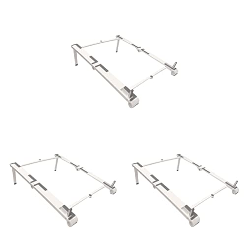 SOLUSTRE 3st Laptopständer Reise-Laptop-ständer Zusammenklappbarer Computerständer Tablet-Laptop-Halter Laptop-Riser-ständer Laptop-Tablet-ständer Weiß Schreibtisch Reisen Abs Computertisch von SOLUSTRE