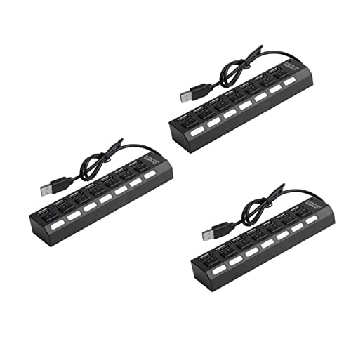 SOLUSTRE 3st USB-Splitter USB-ladestation Interner USB-hub USB-typ-c-hub USB-c-hub USB-hub Mit Stromversorgung USB Verteiler USB-hub Individuelle Stromversorgung Netzteil Ladegerät von SOLUSTRE