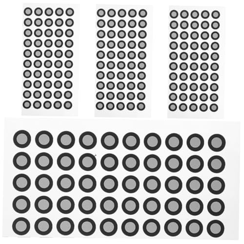 SOLUSTRE 4 Blätter Reflektierende Folien Markierungspunkte für Scanner Hochreflektierende Pet Marker für Präzises Scannen Reverse Engineering und Inspektion von SOLUSTRE