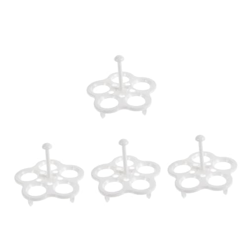 SOLUSTRE 4 Sätze Eierdampfer Dampf-eierhalter Eierhalter Für Gekochte Eier Plastik Weiß 2 Stücke * 4 von SOLUSTRE