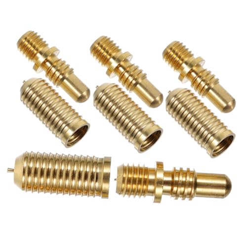 SOLUSTRE 4 Sätze Kupfer Schrauben Pool Queue Reparatur Zubehör Billiard Queue Verbindungs Schrauben Ersatzteile für Snooker und Pool Cue Tipps von SOLUSTRE