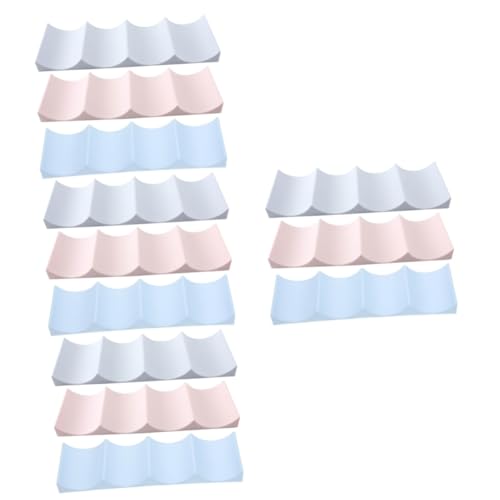 SOLUSTRE 4 Sätze Teiliges Weinregal Stapelbarer Weinflaschenhalter Für Kühlschrank Und Design in Milchweiß Hellblau Und Rosa Optimal Für Flaschenlagerung Und Stilvolle 3 Stück * 4 von SOLUSTRE