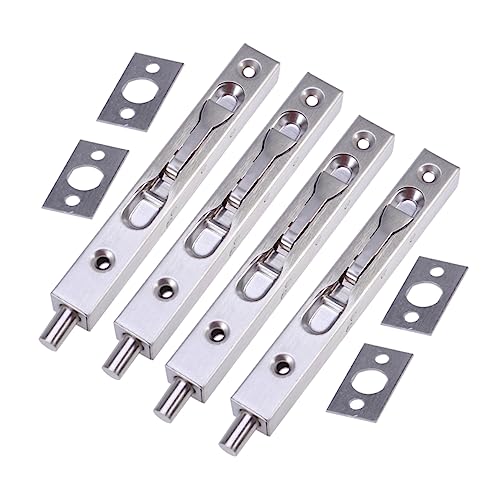 SOLUSTRE 4 Stück Türriegel Bolzenversicherung Käfig-Skateboard-Schloss Türschnalle Türschloss Kassette von SOLUSTRE