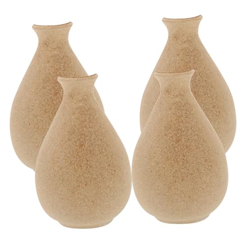 SOLUSTRE 4 Stück DIY Holzvase Form Teilig Halbform Vase aus Robustem Holz Dekorative Blumenvase für Büro und Zuhause Kreative Tischdeko zum Selbergestalten und Arrangieren SOLUSTRE 4 Stück DIY Holzvase Form Teilig Halbform Vase aus Robustem Holz Dekorative Blumenvase für Büro und Zuhause Kreative Tischdeko zum Selbergestalten und Arrangieren von SOLUSTRE