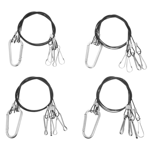 SOLUSTRE 4 Stück Drahtseil Pflanzenseilaufhänger Pflanzen Wachsen Lichtaufhänger Seilaufhänger Für Pflanzen Hängender Korbseilaufhänger Pflanzenhalter Für Aquarien Rostfreier Stahl Silber SOLUSTRE 4 Stück Drahtseil Pflanzenseilaufhänger Pflanzen Wachsen Lichtaufhänger Seilaufhänger Für Pflanzen Hängender Korbseilaufhänger Pflanzenhalter Für Aquarien Rostfreier Stahl Silber von SOLUSTRE