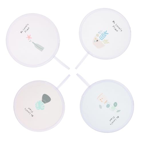 SOLUSTRE 4 Stück Faltbare Handfächer Runde Mini Fächer für Sommer Tragbar für Festivals und Partys Leicht und Kompakt für Unterwegs SOLUSTRE 4 Stück Faltbare Handfächer Runde Mini Fächer für Sommer Tragbar für Festivals und Partys Leicht und Kompakt für Unterwegs von SOLUSTRE