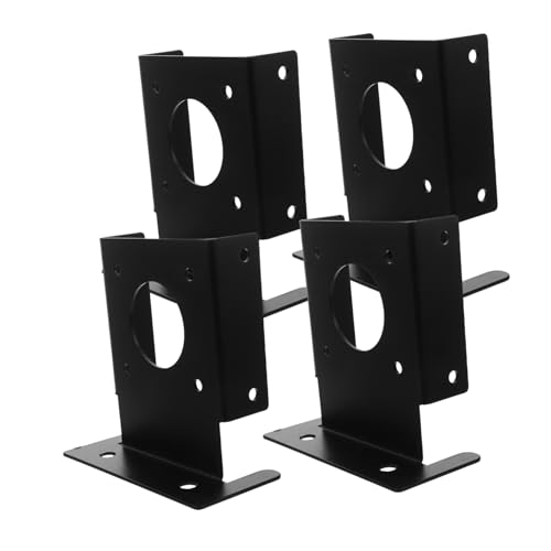 SOLUSTRE 4 Stück Heavy-duty Edelstahl Pfostenanker Wetterfeste Holzpfostenhalterung für Pfosten Korrosionsbeständige Pergola Terrassenbasis Einfache Montage Stabile Geländerstütze Schwarz SOLUSTRE 4 Stück Heavy-duty Edelstahl Pfostenanker Wetterfeste Holzpfostenhalterung für Pfosten Korrosionsbeständige Pergola Terrassenbasis Einfache Montage Stabile Geländerstütze Schwarz von SOLUSTRE