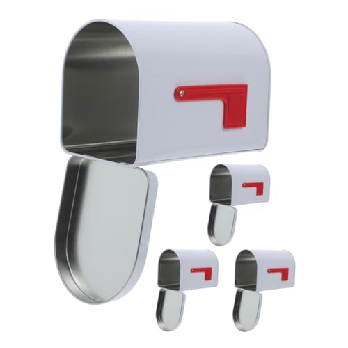 SOLUSTRE 4 Stück Kleine Dekorative Tinplate Mailbox Aufbewahrungsboxen Vielseitige Geschenkboxen für Partygeschenke Geburtstags Weihnachtsdeko Weiß SOLUSTRE 4 Stück Kleine Dekorative Tinplate Mailbox Aufbewahrungsboxen Vielseitige Geschenkboxen für Partygeschenke Geburtstags Weihnachtsdeko Weiß von SOLUSTRE