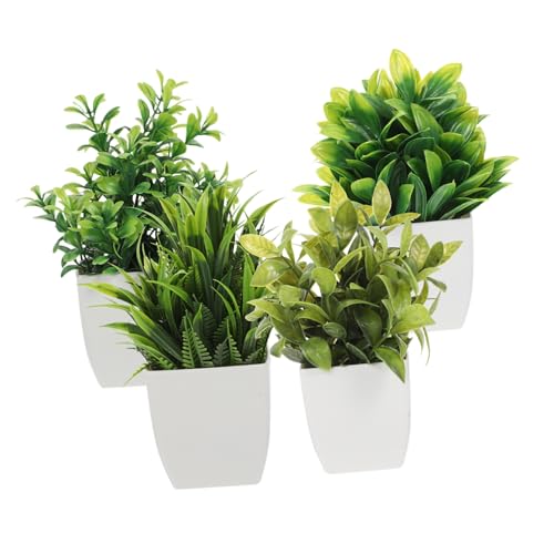 SOLUSTRE 4 Stück Künstliche Mini Pflanzen im Topf Realistische Bonsai Dekoration für Büro Wohnzimmer Schlafzimmer ohne Pflegebedarf Langlebig und Pflegeleicht SOLUSTRE 4 Stück Künstliche Mini Pflanzen im Topf Realistische Bonsai Dekoration für Büro Wohnzimmer Schlafzimmer ohne Pflegebedarf Langlebig und Pflegeleicht von SOLUSTRE