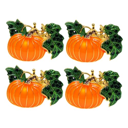 SOLUSTRE 4 Stück Kürbis Serviettenringe mit Strasssteinen Robuste Herbst Serviettenhalter für Thanksgiving Festliche Tischdekoration bei Erntedank und Dinnerpartys SOLUSTRE 4 Stück Kürbis Serviettenringe mit Strasssteinen Robuste Herbst Serviettenhalter für Thanksgiving Festliche Tischdekoration bei Erntedank und Dinnerpartys von SOLUSTRE