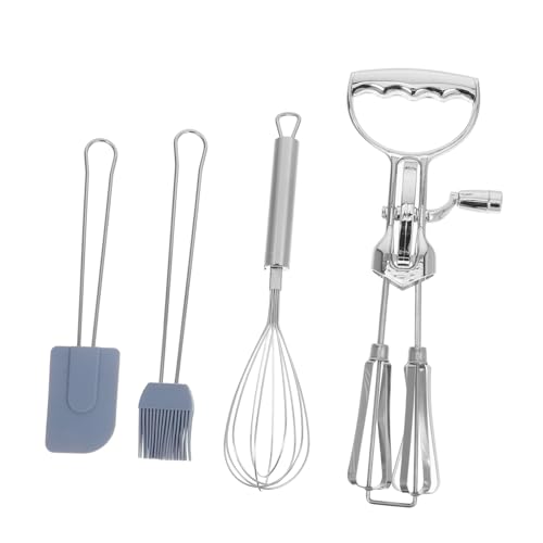 SOLUSTRE 4 Stück Manueller Dreh Eierschläger Metall Eiermixer Handschneebesen Eierschläger Teigbesen Mehlbesen Handmixer Rührbesen Handmixer Handkurbelmixer Küchenbesen Zum SOLUSTRE 4 Stück Manueller Dreh Eierschläger Metall Eiermixer Handschneebesen Eierschläger Teigbesen Mehlbesen Handmixer Rührbesen Handmixer Handkurbelmixer Küchenbesen Zum von SOLUSTRE