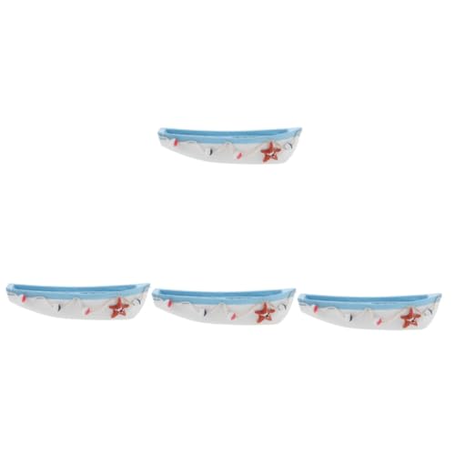 SOLUSTRE 4stücke Mediterranes Segelboot Desktop Dekoration Für Büro Und Schlafzimmer Handgefertigte Deko Mit Schönen Farben Und Nostalgischem Design Perfektes Für Seefans von SOLUSTRE
