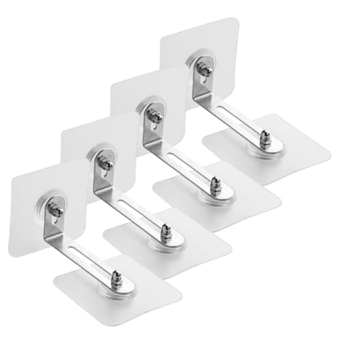 SOLUSTRE 4 Stück Möbelsicherung Anti Umkippen Wandanker ohne Bohren Verstellbar aus Edelstahl Acryl für Kommoden Schränke Bücherregale zur Kindersicherung SOLUSTRE 4 Stück Möbelsicherung Anti Umkippen Wandanker ohne Bohren Verstellbar aus Edelstahl Acryl für Kommoden Schränke Bücherregale zur Kindersicherung von SOLUSTRE