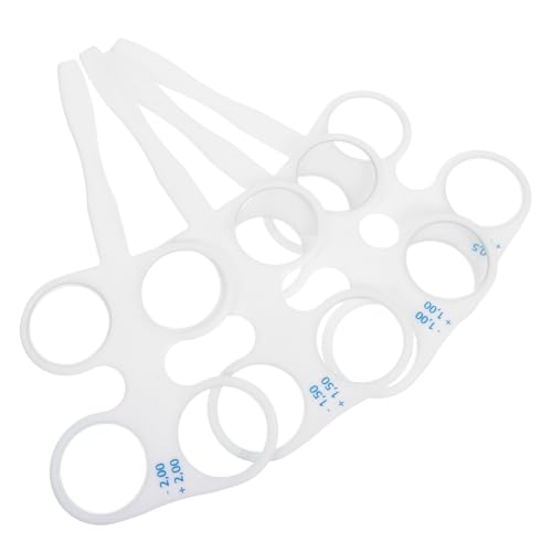 SOLUSTRE 4 Stück Optische Linsen Optometrie Flipper Optometrie Instrument Flip Optik Flipper Flip Linse SOLUSTRE 4 Stück Optische Linsen Optometrie Flipper Optometrie Instrument Flip Optik Flipper Flip Linse von SOLUSTRE