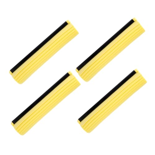 SOLUSTRE 4 Stück Pva Mop Kopf Ersatz Roller Schwammwalze Hochsaugfähig Schnell Trocknend Kompatibel für Industrielle und Haushalt Bodenreinigung von SOLUSTRE