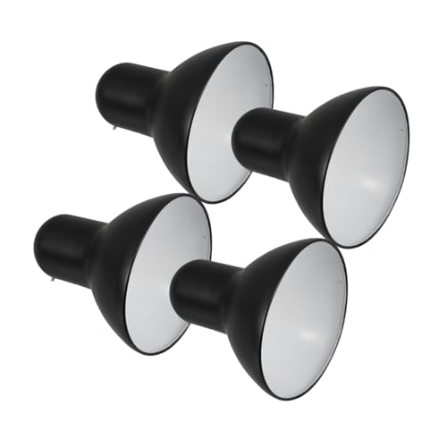 SOLUSTRE 4 Stück Schwarze Metall Lampenschirme Passend Kleiner Antiker Eisengestell Tischlampenschirm Ersatz für Schreibtisch Nachttischlampen Industrieller Vintage-stil SOLUSTRE 4 Stück Schwarze Metall Lampenschirme Passend Kleiner Antiker Eisengestell Tischlampenschirm Ersatz für Schreibtisch Nachttischlampen Industrieller Vintage-stil von SOLUSTRE