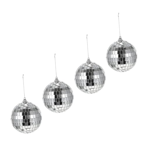 SOLUSTRE 4 Stück Spiegelkugeldekoration Dekorationen Ornament Party-Tanzbälle Rave Discokugeln Partys dekorative Kugeln für Wohnkultur Hochzeitsfeier Spiegelverzierungen Glas Silber SOLUSTRE 4 Stück Spiegelkugeldekoration Dekorationen Ornament Party-Tanzbälle Rave Discokugeln Partys dekorative Kugeln für Wohnkultur Hochzeitsfeier Spiegelverzierungen Glas Silber von SOLUSTRE
