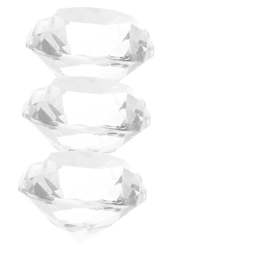 SOLUSTRE 4 Stück Teiliges Deko Transparent Funkelnde Künstliche Kristallsteine für Hochzeits und Party Tischdekoration Vielseitige Vase Füller und Festliche Veredelung von SOLUSTRE