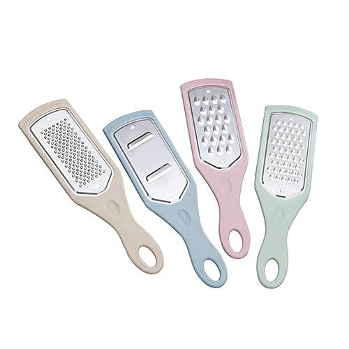 SOLUSTRE 4 Stück Teiliges Edelstahl Gemüsereibe Langlebig Rostfrei Vielseitiger Kartoffel und Karottenhobel Schneller Küchenhelfer für Familie und Gastronomie Ergonomisch und Praktisch von SOLUSTRE