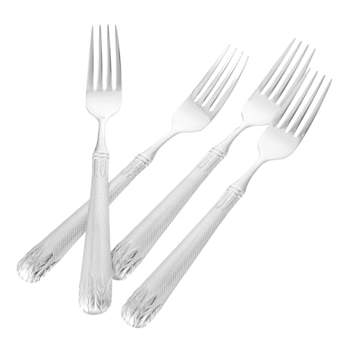 SOLUSTRE 4 Stück Teiliges Edelstahl Grillgabel Rostfrei Vielseitig Einsetzbar Kompakt und Leicht zu Reinigen für Western Food Bbq und Camping Zubehör von SOLUSTRE