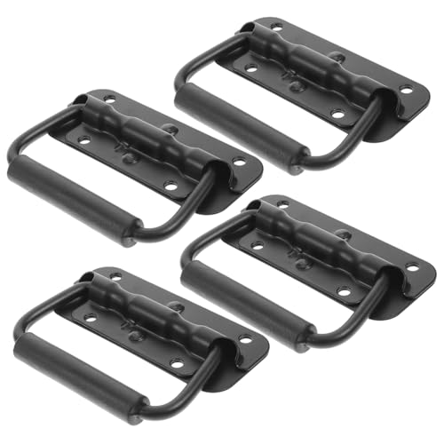 SOLUSTRE 4 Stück Teiliges Federbelastete Klappgriffe aus Edelstahl Robuste Oberfläche montage Vielseitig für Kisten Werkzeug Industriekoffer Einfache Installation mit Befestigungslöchern SOLUSTRE 4 Stück Teiliges Federbelastete Klappgriffe aus Edelstahl Robuste Oberfläche montage Vielseitig für Kisten Werkzeug Industriekoffer Einfache Installation mit Befestigungslöchern von SOLUSTRE